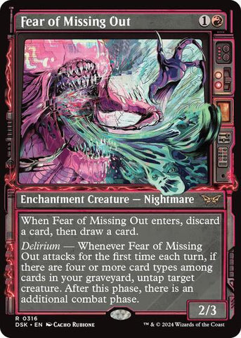 Fear of Missing Out (Showcase) (Duskmourn: House of Horror) Near Mint