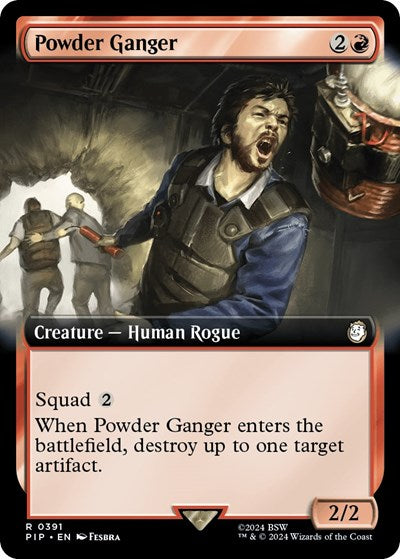 Powder Ganger (Extended Art) (Universes Beyond: Fallout) Near Mint