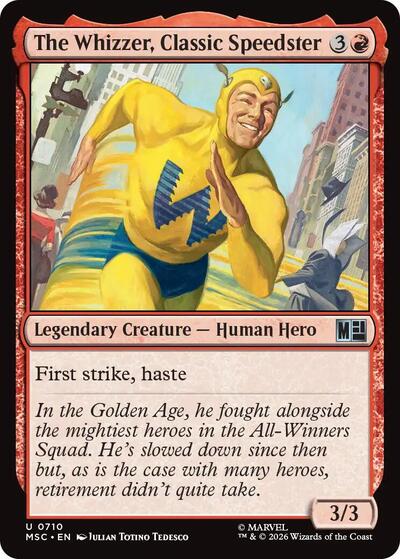 The Whizzer, Classic Speedster (Commander: Marvel Super Heroes) Near Mint Foil