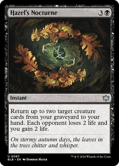Hazel's Nocturne (Bloomburrow) Near Mint Foil
