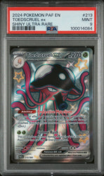 2024 POKEMON PAF EN-PALDEAN FATES 213 TOEDSCRUEL EX SHINY UR  PSA 9