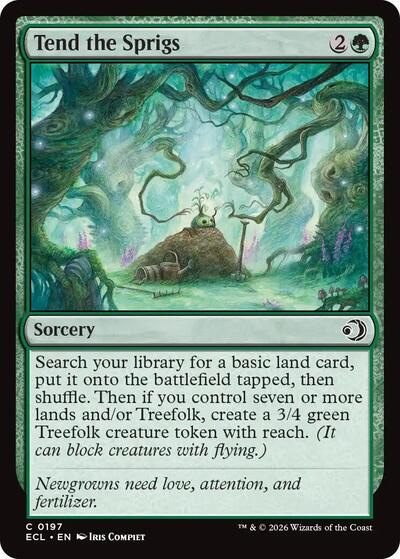 Tend the Sprigs (Lorwyn Eclipsed) Near Mint