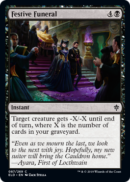 Festive Funeral (Throne of Eldraine) Near Mint Foil