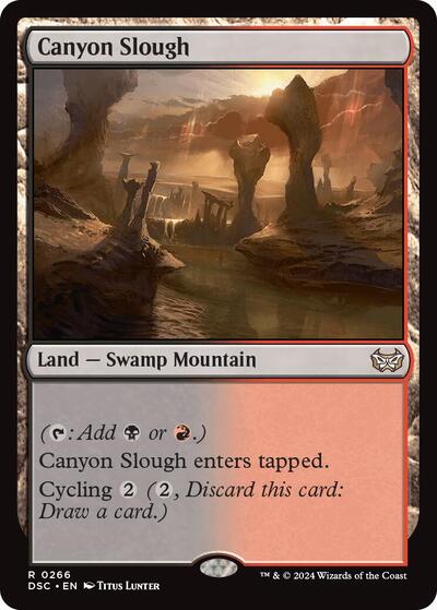Canyon Slough (Commander: Duskmourn: House of Horror) Near Mint