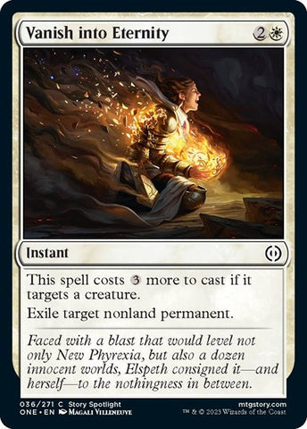 Vanish into Eternity (Phyrexia: All Will Be One) Near Mint Foil
