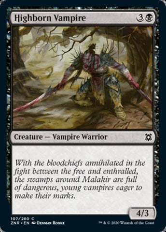 Highborn Vampire (Zendikar Rising) Near Mint Foil