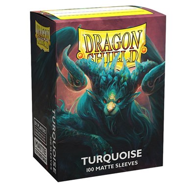 Dragon Shield Player's Choice Matte Sleeves Turquoise 'Atebeck' (100-Pack) (Dragon Shield) New