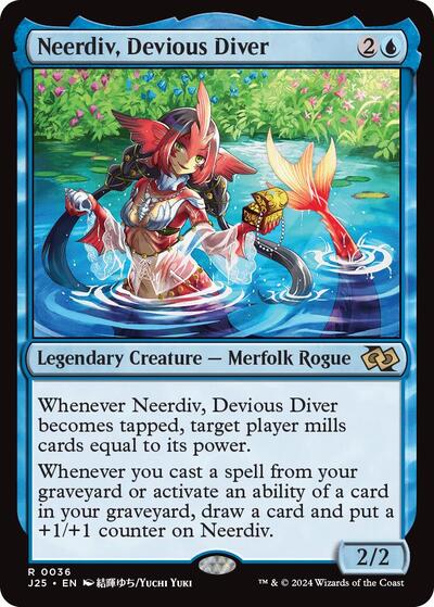 Neerdiv, Devious Diver (Anime) (Foundations Jumpstart) Near Mint