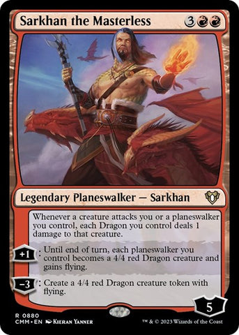 Sarkhan the Masterless (Commander Masters) Near Mint
