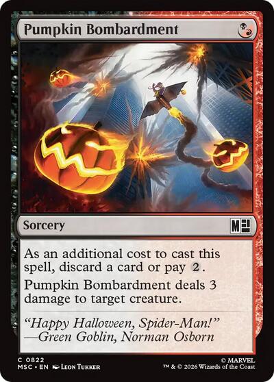 Pumpkin Bombardment (Commander: Marvel Super Heroes) Near Mint Foil