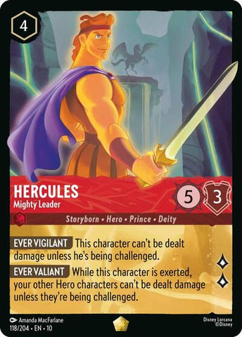 Hercules - Mighty Leader (Whispers in the Well) Near Mint Cold Foil