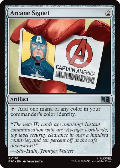 Arcane Signet (0191) (Commander: Marvel Super Heroes) Near Mint
