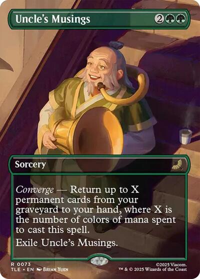 Uncle's Musings (Borderless) (Avatar: The Last Airbender: Eternal-Legal) Near Mint