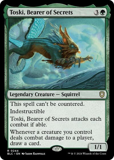 Toski, Bearer of Secrets (Commander: Bloomburrow) Near Mint