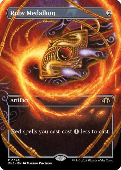 Ruby Medallion (Borderless) (Modern Horizons 3) Near Mint