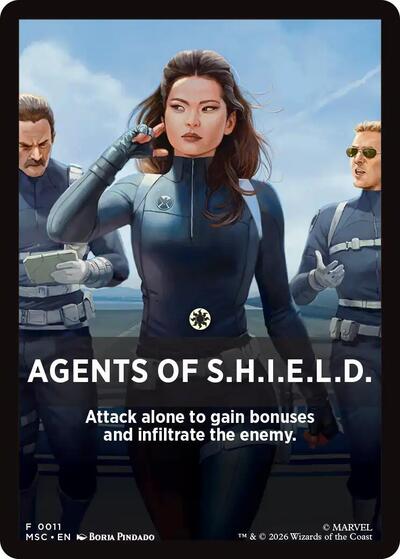 Agents of S.H.I.E.L.D. Theme Card (Commander: Marvel Super Heroes) Near Mint
