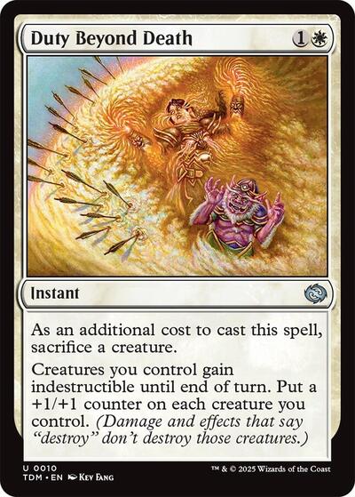 Duty Beyond Death (Tarkir: Dragonstorm) Near Mint Foil