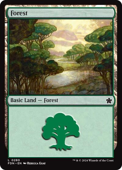 Forest (0280) (Foundations) Near Mint Foil