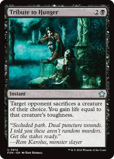 Tribute to Hunger (Foundations) Near Mint