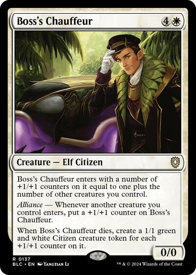 Boss's Chauffeur (Commander: Bloomburrow) Near Mint