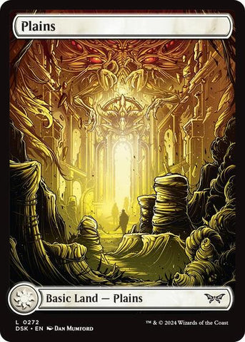 Plains (272) - Full Art (Duskmourn: House of Horror) Near Mint