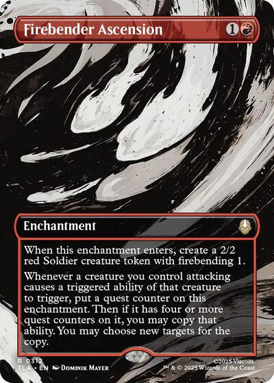 Firebender Ascension (Borderless) (Avatar: The Last Airbender) Near Mint Foil