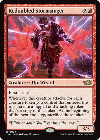 Redoubled Stormsinger (Commander: Tarkir: Dragonstorm) Near Mint