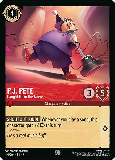 P.J. Pete - Caught Up in the Music (Fabled) Near Mint Cold Foil