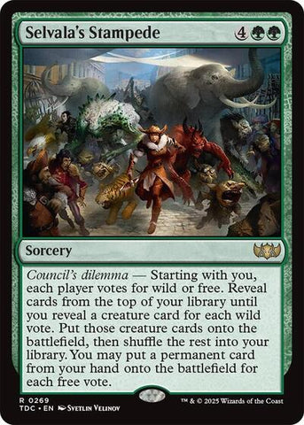 Selvala's Stampede (Commander: Tarkir: Dragonstorm) Near Mint