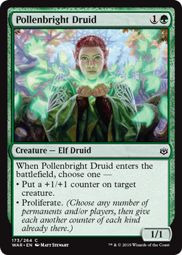Pollenbright Druid (War of the Spark) Near Mint