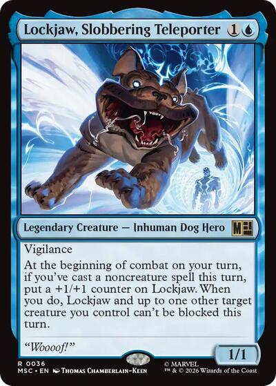 Lockjaw, Slobbering Teleporter (Surge Foil) (Commander: Marvel Super Heroes) Near Mint Foil