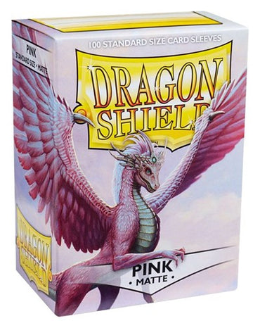 Dragon Shield Matte Sleeves Pink (100-Pack) (Dragon Shield) New