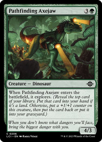 Pathfinding Axejaw (The Lost Caverns of Ixalan) Near Mint Foil