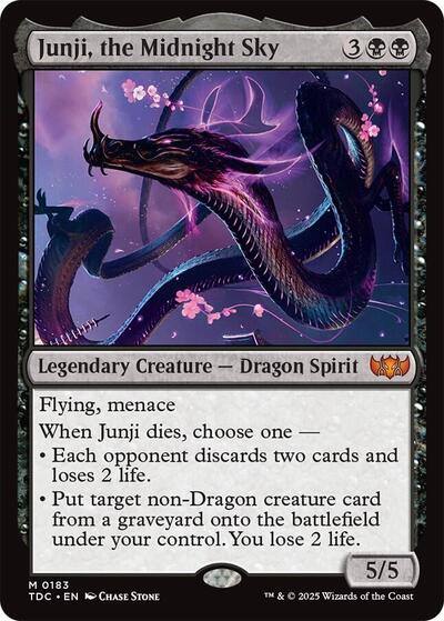 Junji, the Midnight Sky (Commander: Tarkir: Dragonstorm) Near Mint