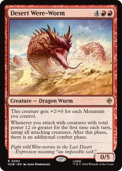 Desert Were-Worm (The Hobbit) Near Mint Foil