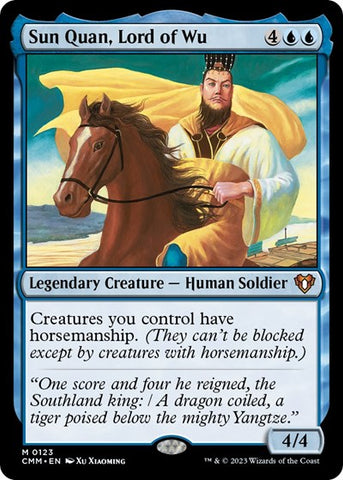 Sun Quan, Lord of Wu (Commander Masters) Near Mint