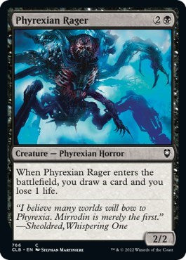 Phyrexian Rager (Commander Legends: Battle for Baldur's Gate) Near Mint