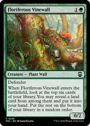 Floriferous Vinewall (Commander: Modern Horizons 3) Near Mint