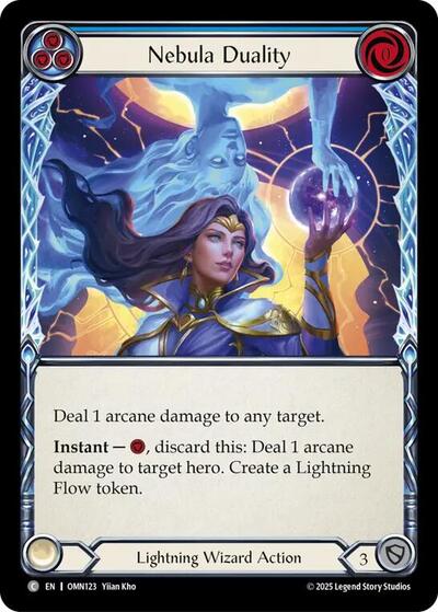Nebula Duality (Blue) (Omens of the Third Age) Near Mint Foil