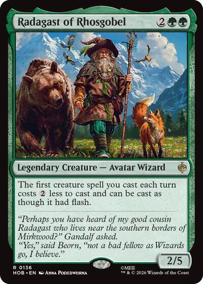 Radagast of Rhosgobel (The Hobbit) Near Mint Foil