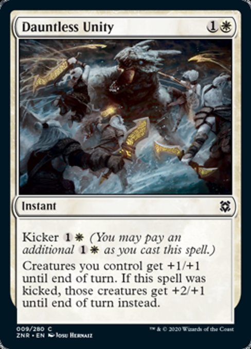 Dauntless Unity (Zendikar Rising) Near Mint Foil