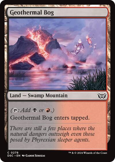 Geothermal Bog (Commander: Duskmourn: House of Horror) Near Mint