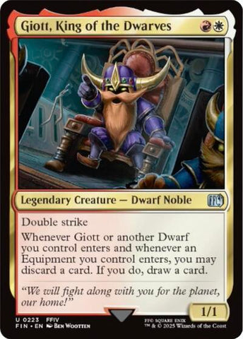 Giott, King of the Dwarves (Universes Beyond: FINAL FANTASY) Near Mint Foil