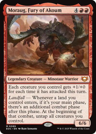 Moraug, Fury of Akoum (Commander: Edge of Eternities) Near Mint