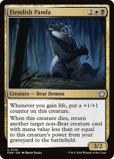 Fiendish Panda (Foundations) Near Mint Foil