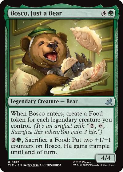 Bosco, Just a Bear (Avatar: The Last Airbender: Eternal-Legal) Near Mint Foil