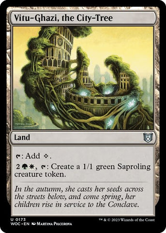 Vitu-Ghazi, the City-Tree (Commander: Wilds of Eldraine) Near Mint