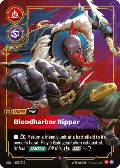 Pyke Bloodharbor Ripper (Unleashed) Near Mint Foil