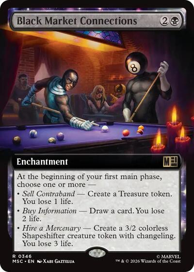 Black Market Connections (Extended Art) (Commander: Marvel Super Heroes) Near Mint