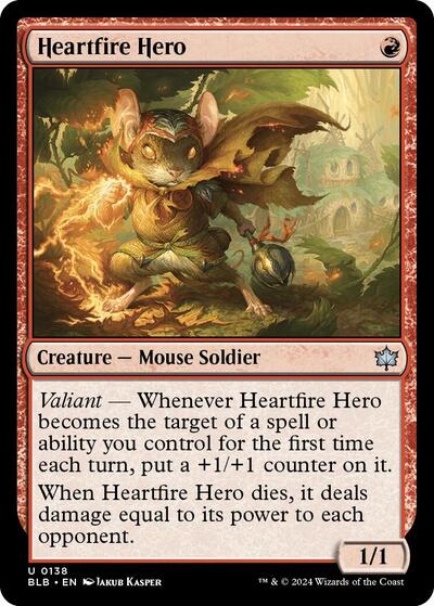 Heartfire Hero (Bloomburrow) Near Mint Foil